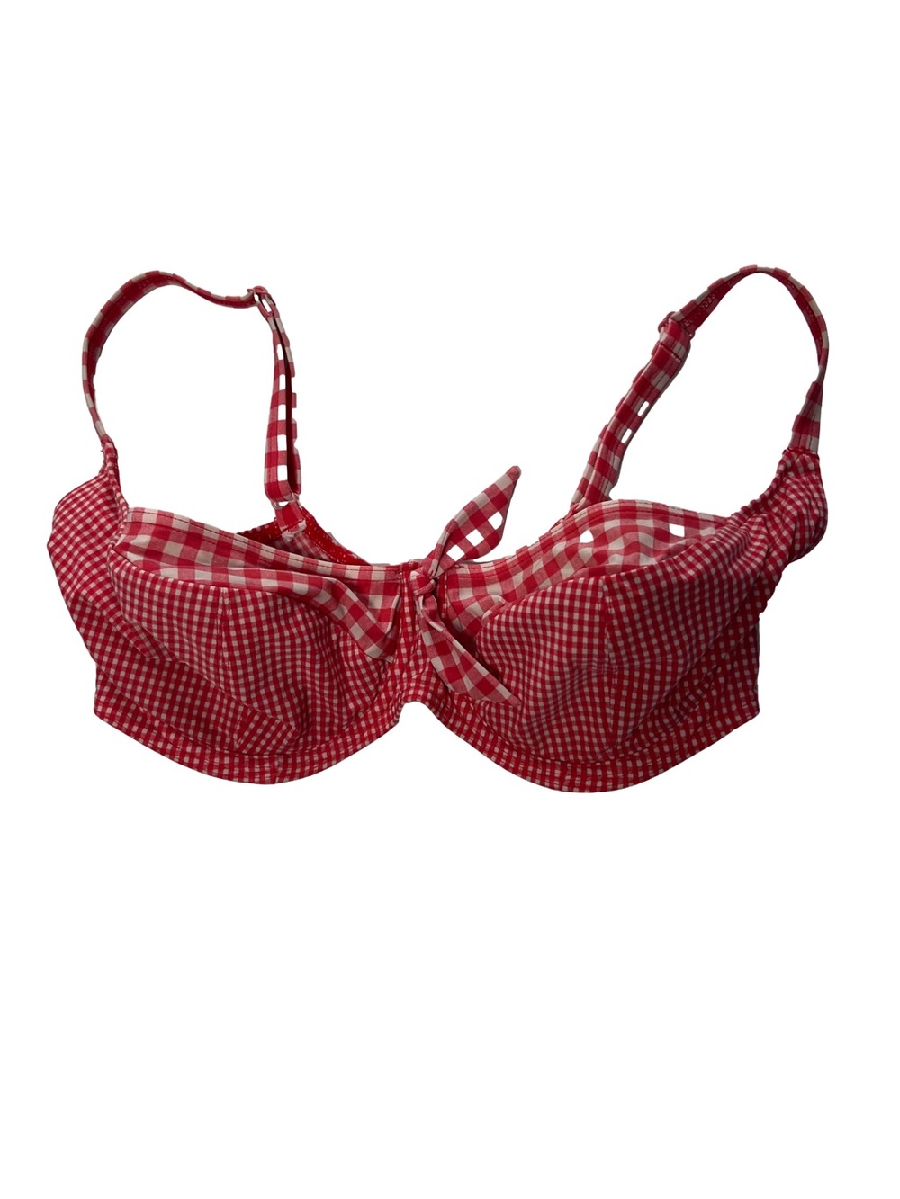 Vintage Freya Gingham Swimsuit Top Size 36F